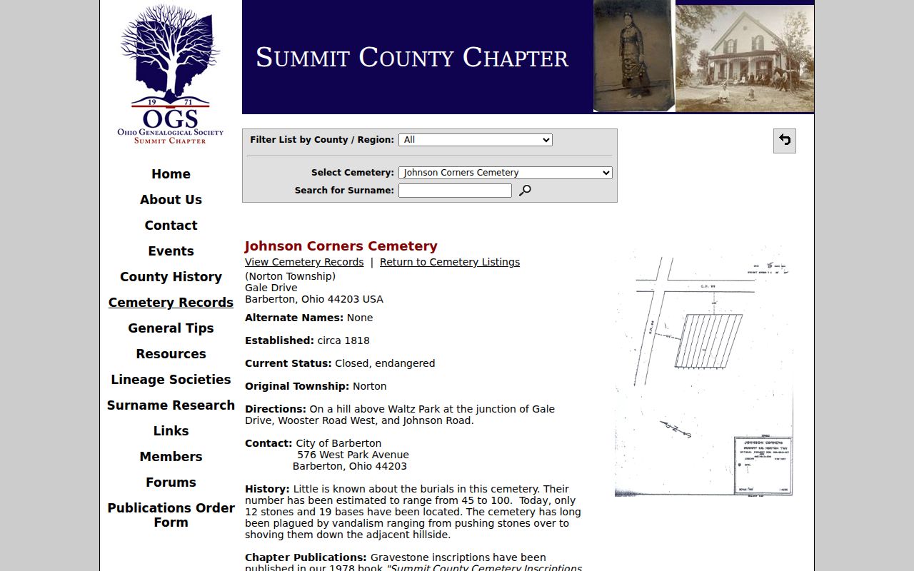 Barberton previous residents cemetery records resource